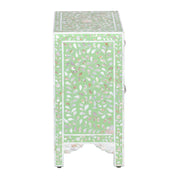 Mother of Pearl Inlay Bedside Table - Light Green