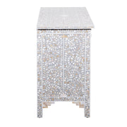 Mother of Pearl 4 Drawer Chest of Drawers - Grey Floral